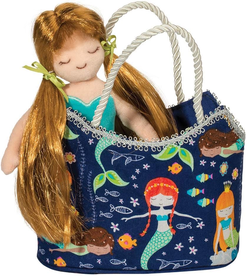 Douglas Glitter Mermaid Sassy Sak with Plush Stuffed Doll
