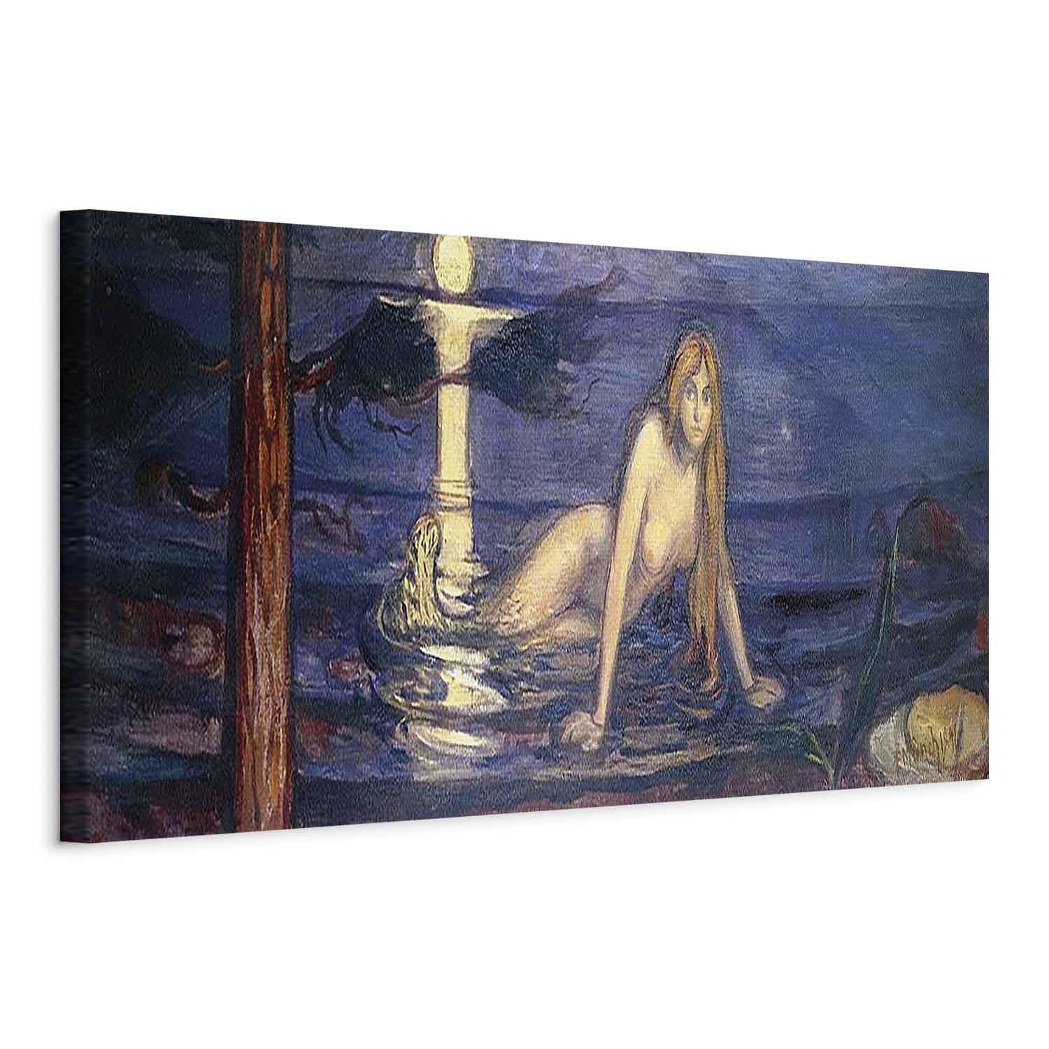 murando - Obraz na Płótnie Strukturalnym Edvard Munch Syrena 120x40 cm - Duży Obraz na Ścianę - Wydruk Nowoczesna Grafika - Dekoracja Ścienna do Salonu - Wielcy Malarze l-G-10593-b-a