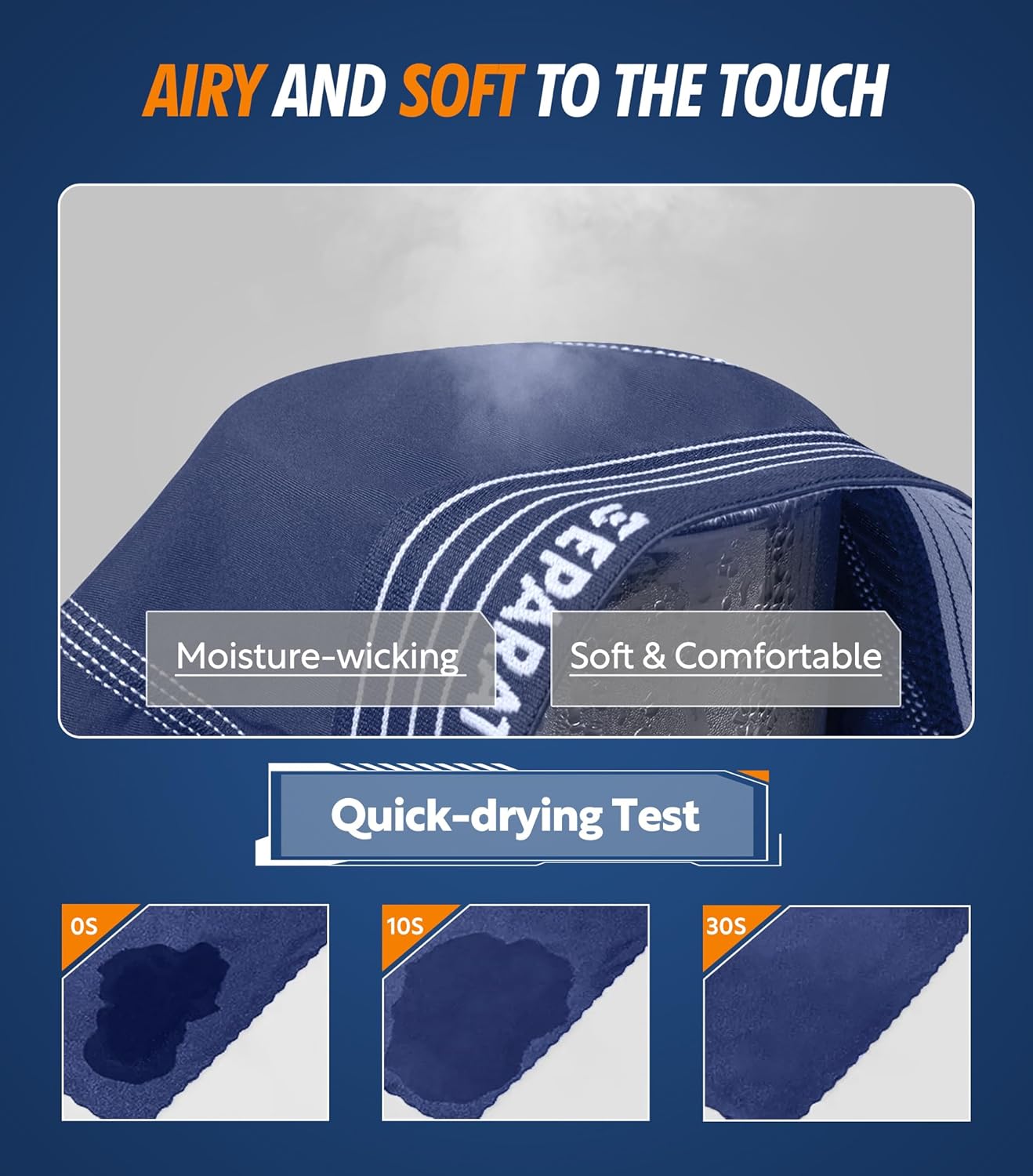 Separatec Mens Underwear with Pouch for balls Anti Chafing Underwear Men Athletic Sport Performance Long Boxer Briefs 3 Pack - Image 4