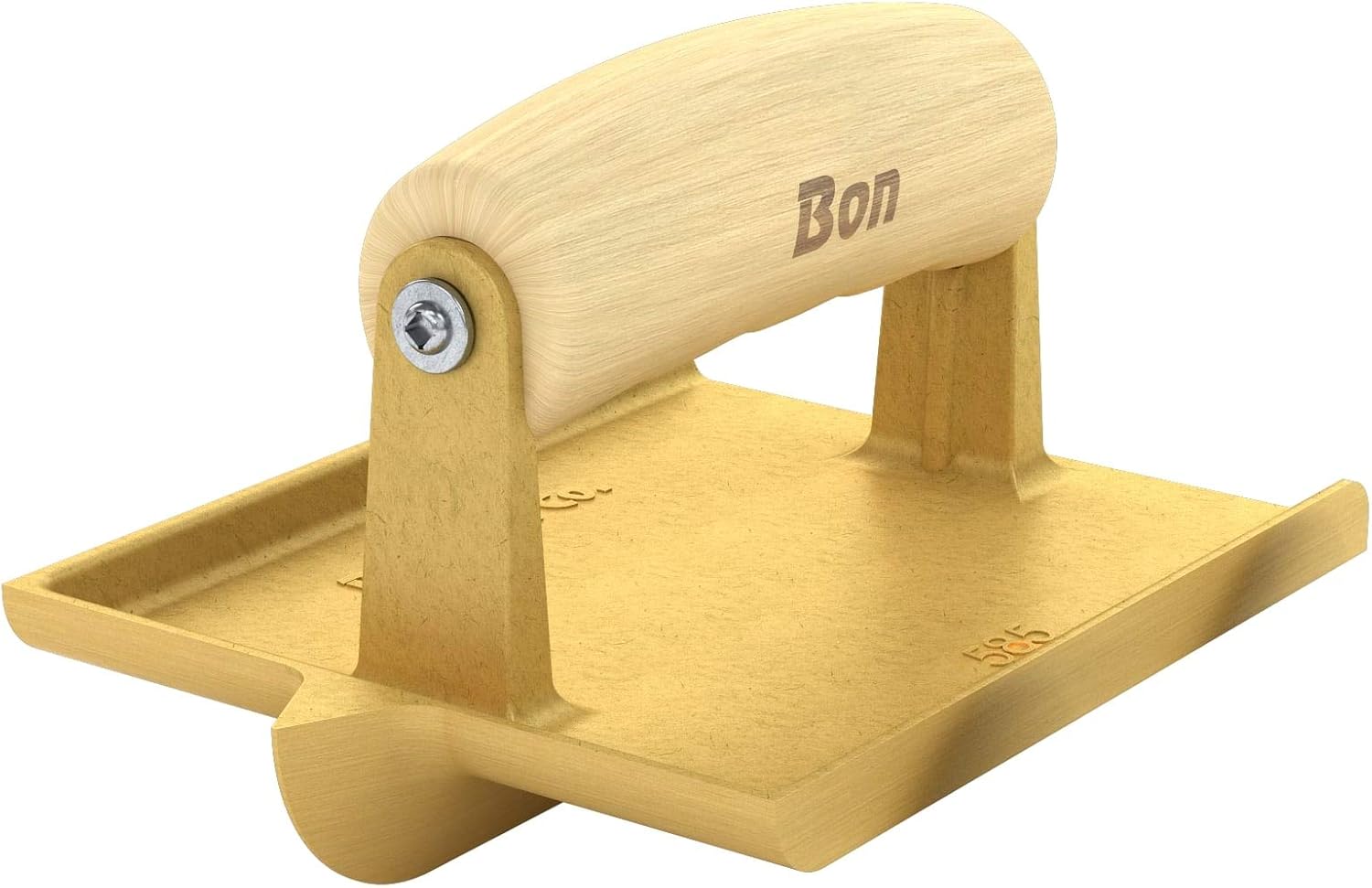 Bon 12585 6 x 4.5inch Bronze Hand Concrete Groover with Wood Handle