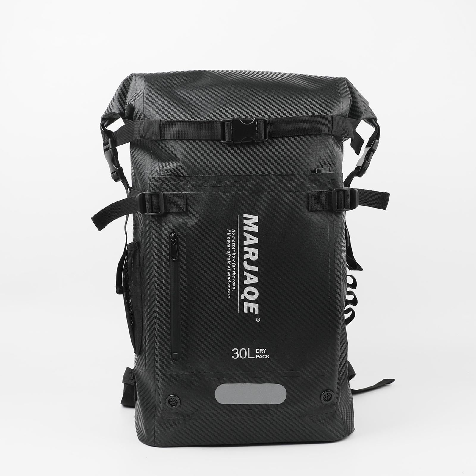 Sac à Dos de Plongée 30L Étanche Compartiments Multiples Porte-Palmes pour Kayak Navigation de Plaisance Rangement Équipement- Noir