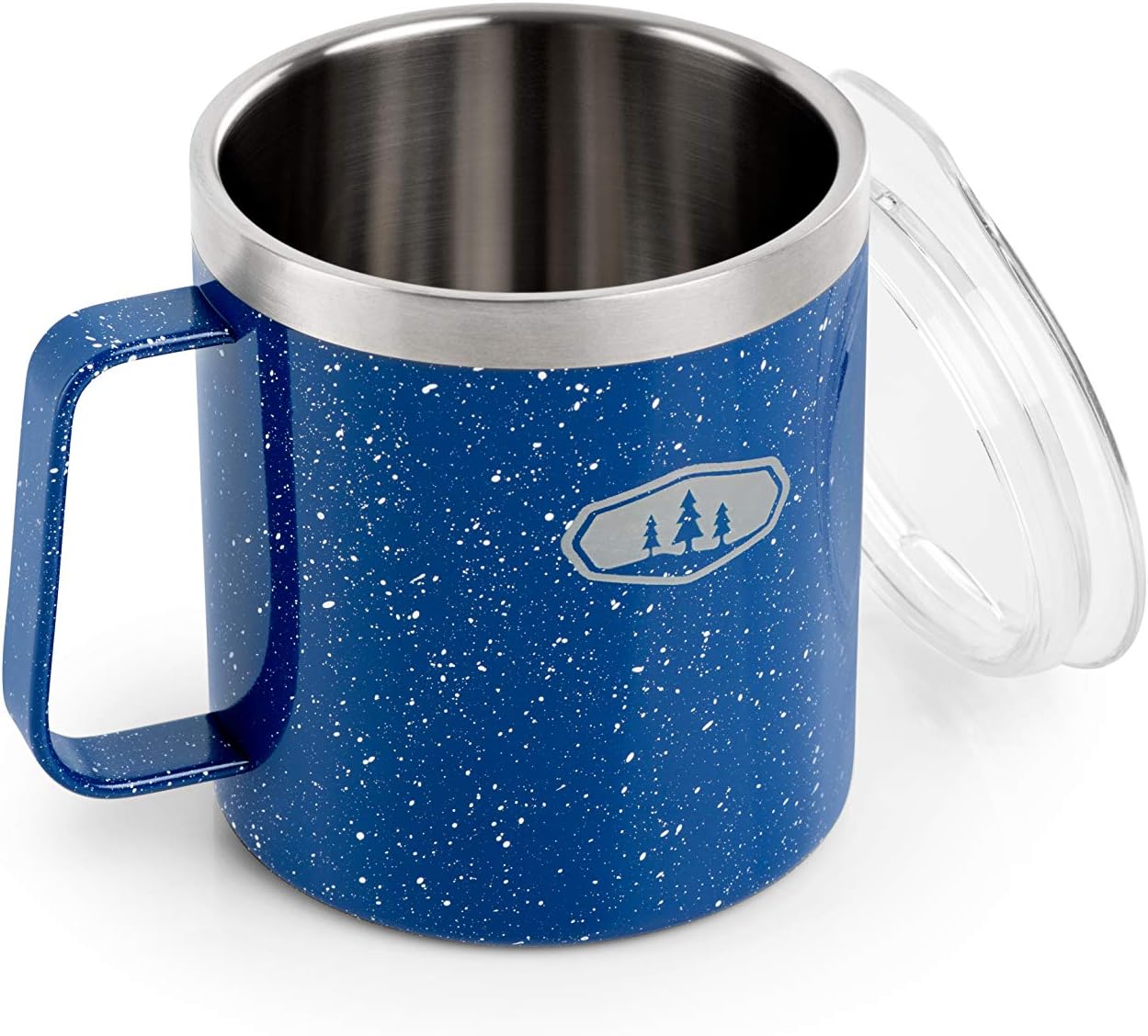 GSI Outdoors Glacier Stainless 15 fl. oz. Camp Cup, Blue Speckle