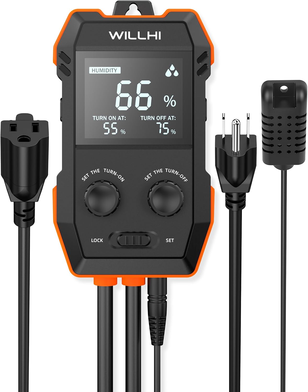 WH2603 Humidity Controller 10A 120V, Digital Humidistat
