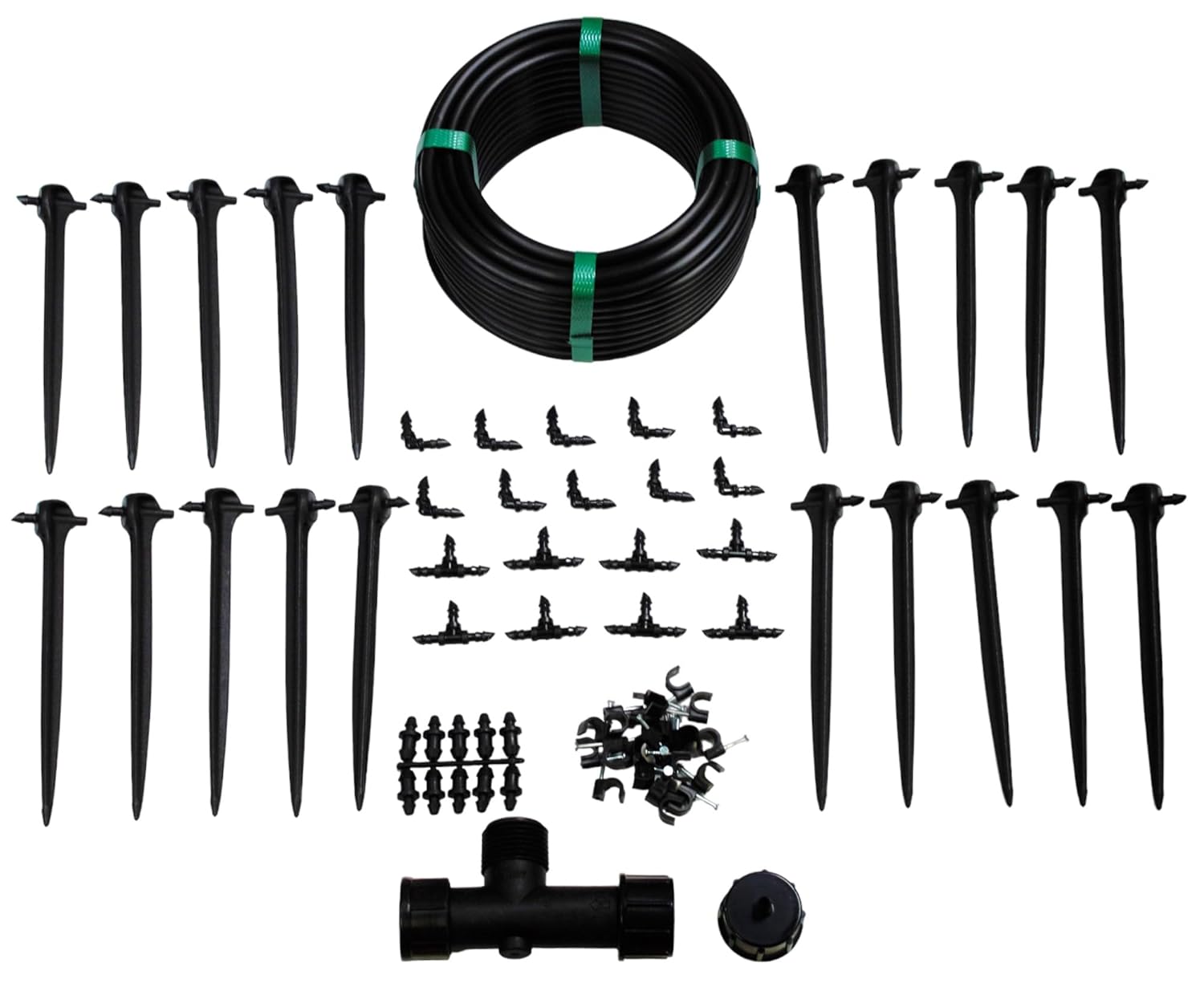 Dripworks Hanging Basket Drip Irrigation Kit | Waters Upto 20 Hanging Baskets | Agricultural Grade Components