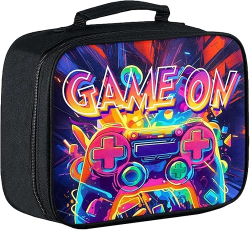 Miniatura 16 de Lonchera para niños, lonchera aislada para niños, adolescentes, niños y niñas, con bolsillo con cremallera, bolsa de almuerzo reutilizable portátil