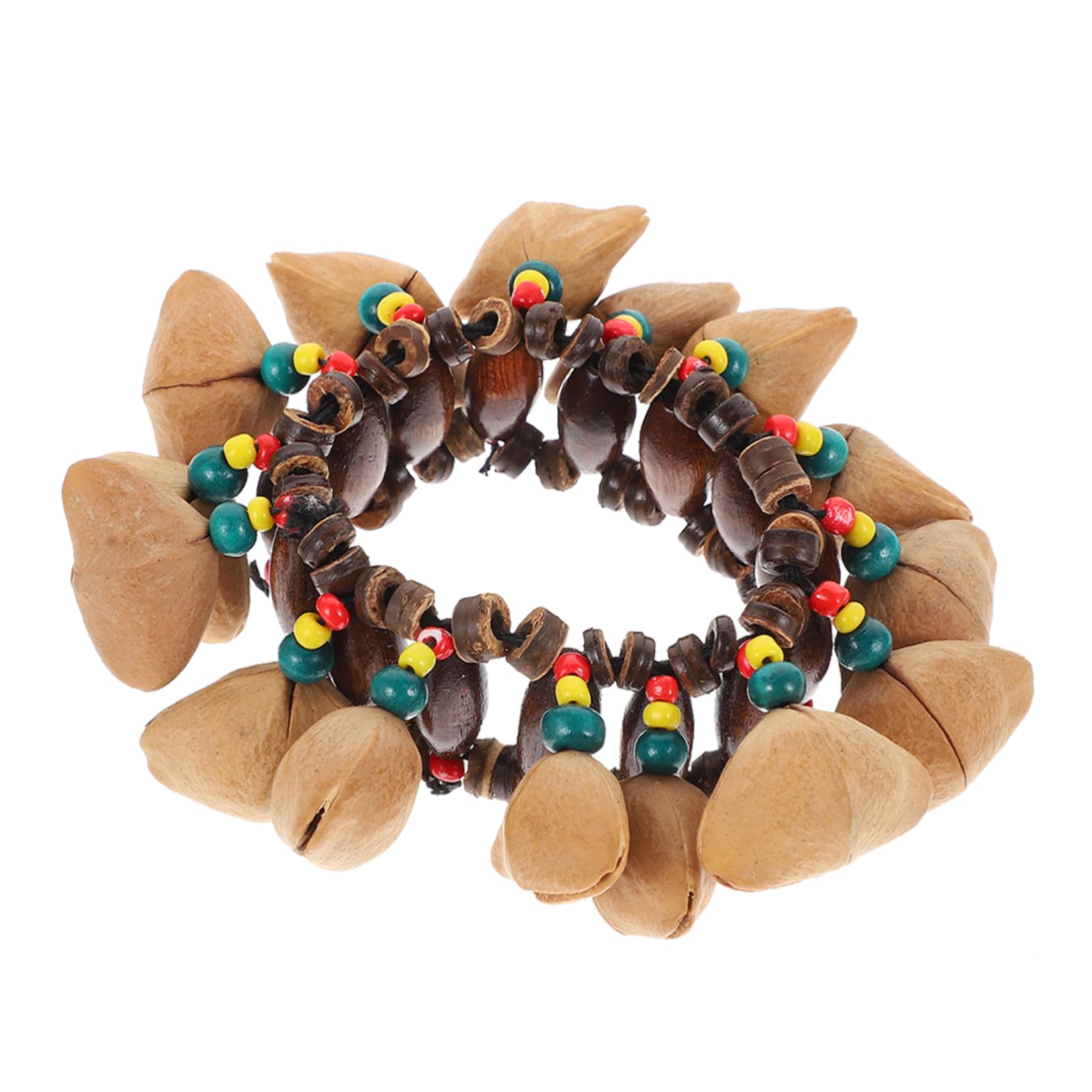 HEMOTON 1Pc African Tribal Style Wristband Bell Creative Djembe Handbell for Percussion Instrument for Parties and Music Activities