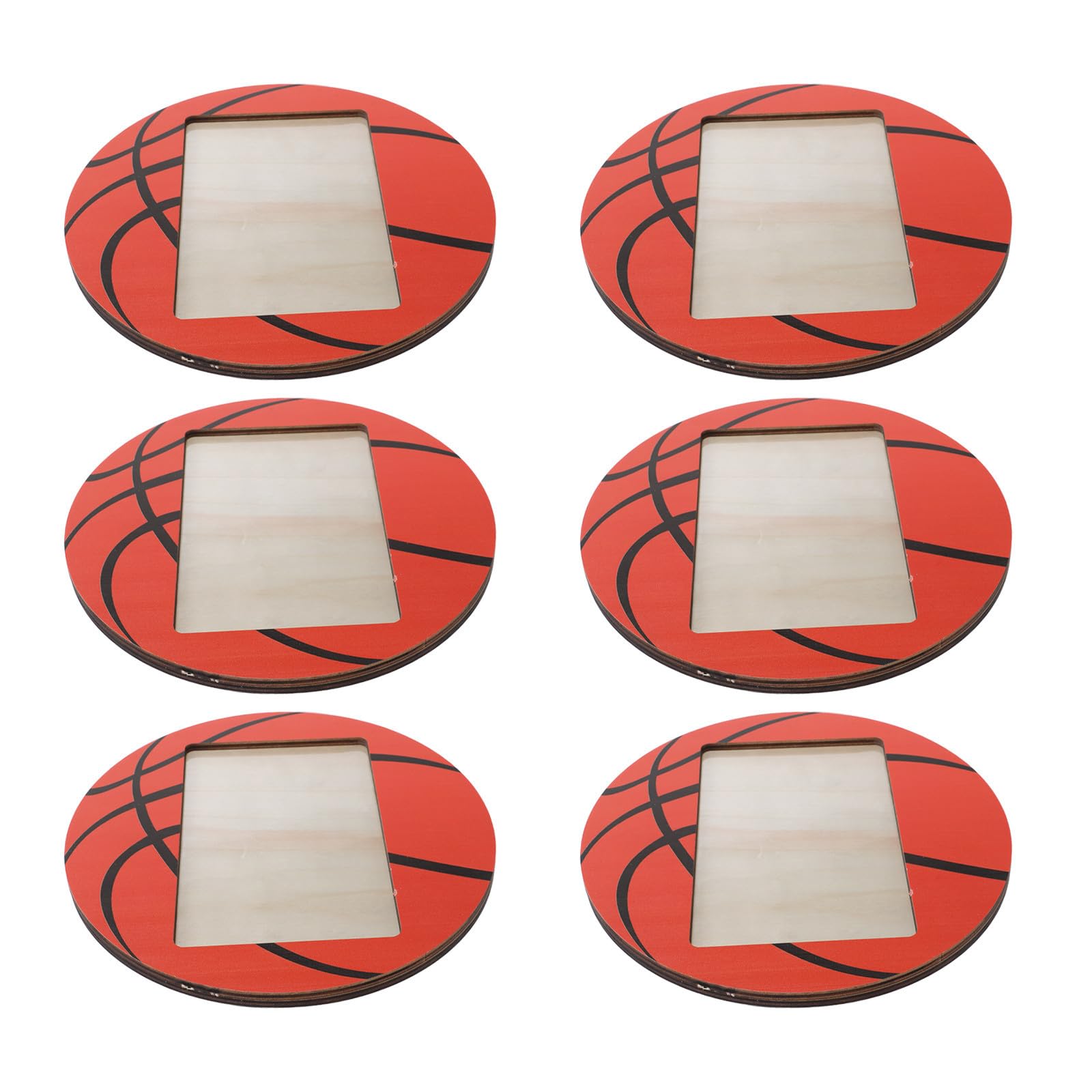 balacoo 6 Pezzi Cornice per Foto da Scrivania a Tema Sportivo in Legno Rustico 15x10 Cm, Decorazione Versatile e Resistente per Tavoli da Pranzo e Ambienti Moderni
