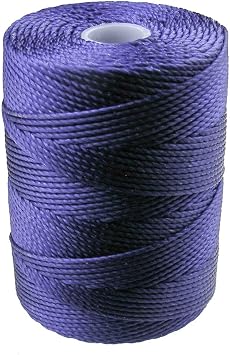 C-LON Bead Cord, Persian Indigo - 0.5mm, 92 Yard Spool