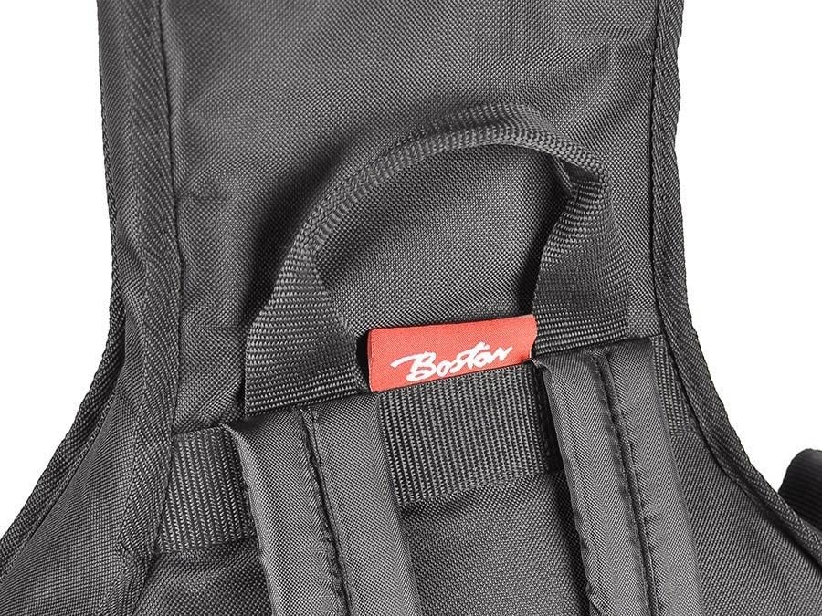 Generisch E-Gitarre Tasche Gigbag 25mm Polsterung schwarz grau – Premium Gitarrentasche für E-Gitarren, wasserabweisend & stoßfest – mit Schultergurten, Tragegriff & Zubehörfach – Modell E-25-BG