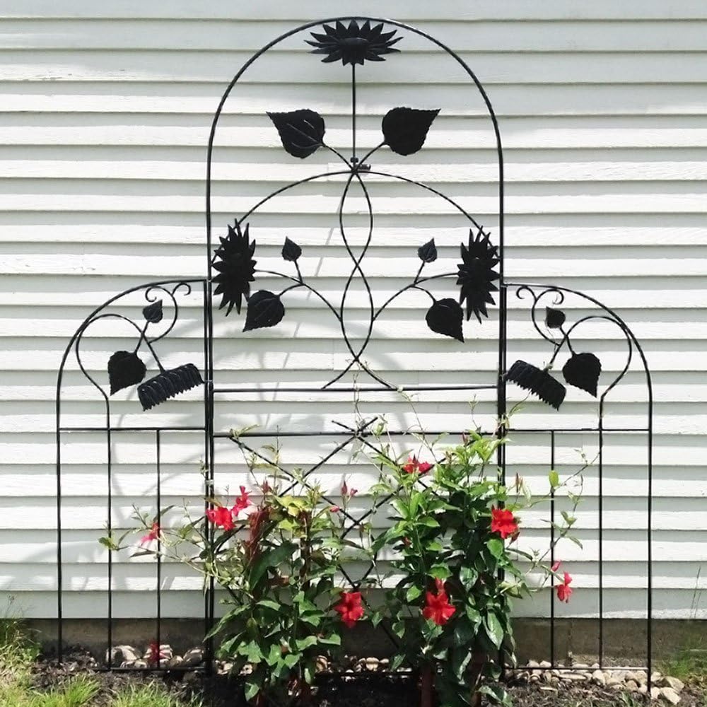 Achla Designs Sunflower Wrought Iron Garden Trellis