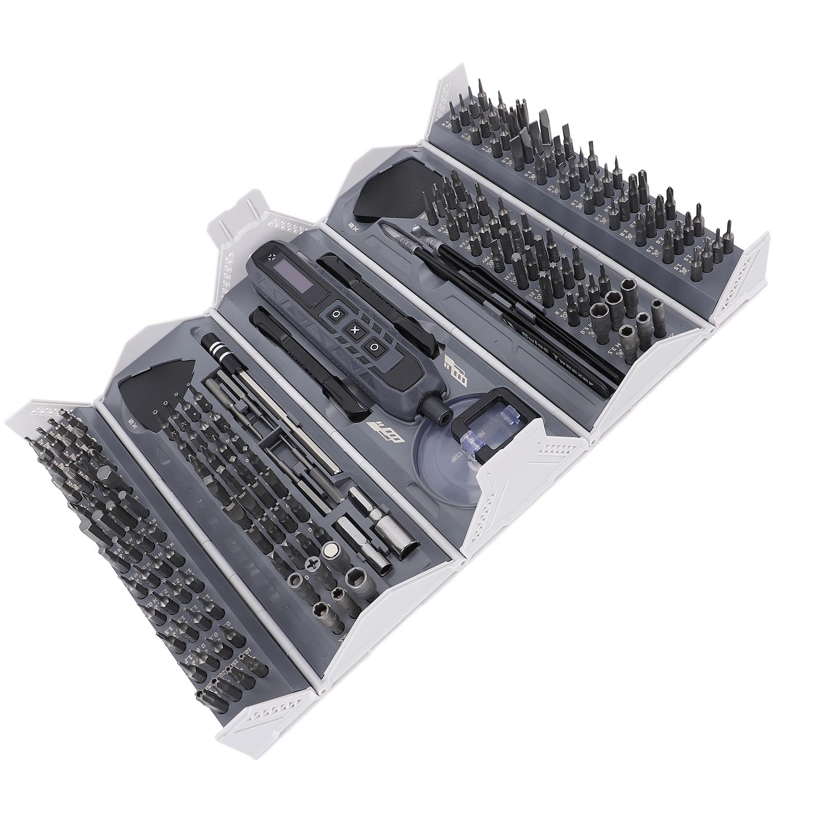 CHICIRIS Kit Cacciavite Elettrico, Set Mini Cacciavite di Precisione 163 in 1 con Punte Magnetiche e Strumenti di Riparazione, per Telefono, Fotocamera, Fotocamera, Orologio, Computer,