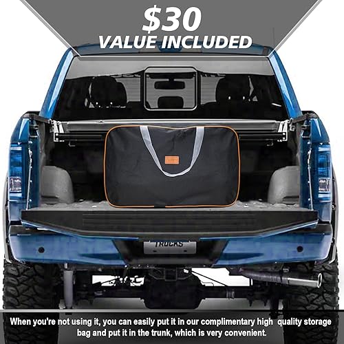 Miniatura 6 de XYZCTEM Cubierta de camioneta de 18 capas compatible con Ford F150, impermeable para todo tipo de clima, cubierta de camioneta resistente al aire
