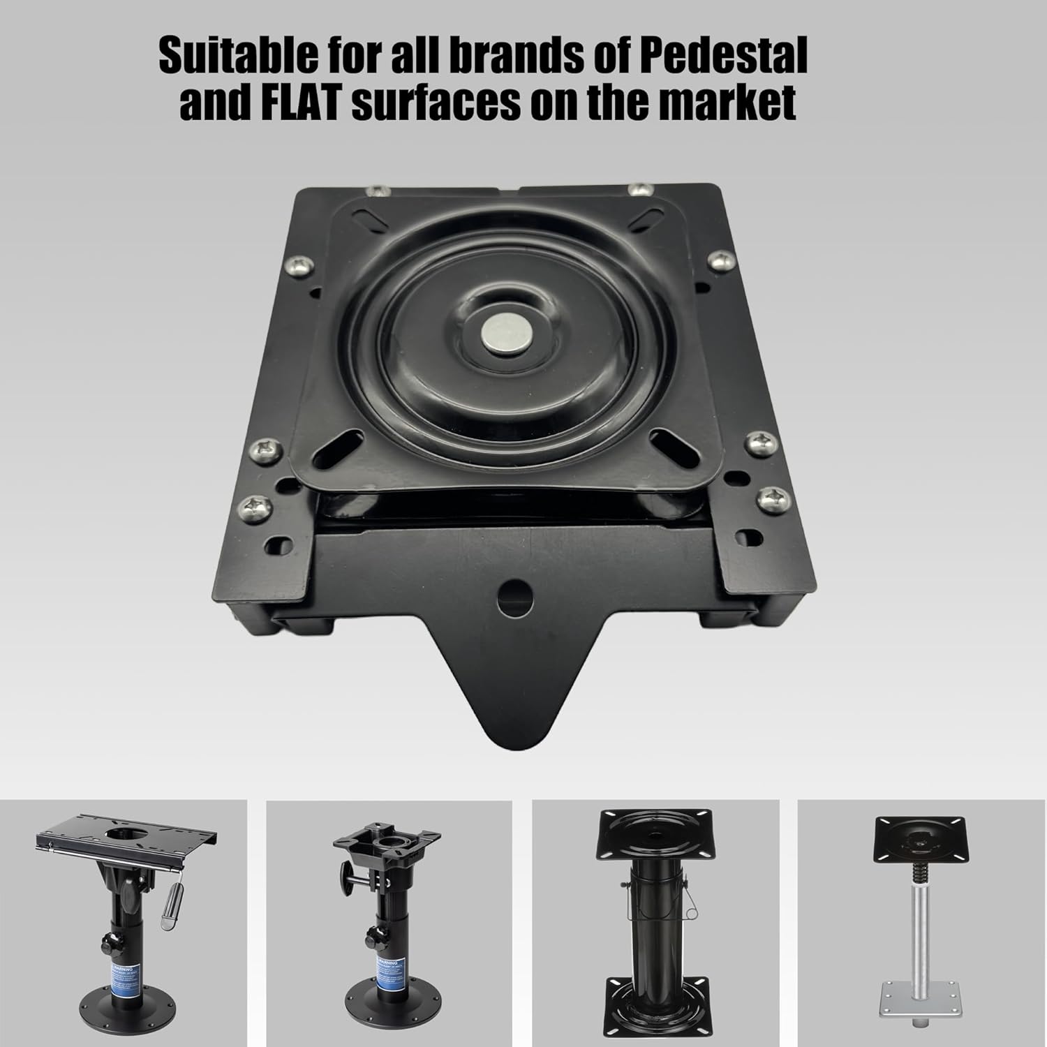 Quick Disconnect Seat Mount with Boat Seat Swivel is a Convenient and Versatile Accessory for Boat Chair.(2PC)