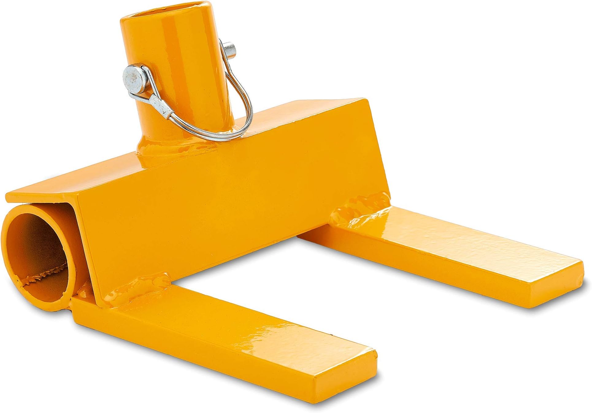Pallet Buster | Deck Wrecker - Head Only - Best Wrecking Bar for Breaking Pallets - Steel Head - 2 Secure Locking Pins - Yellow - Molomax