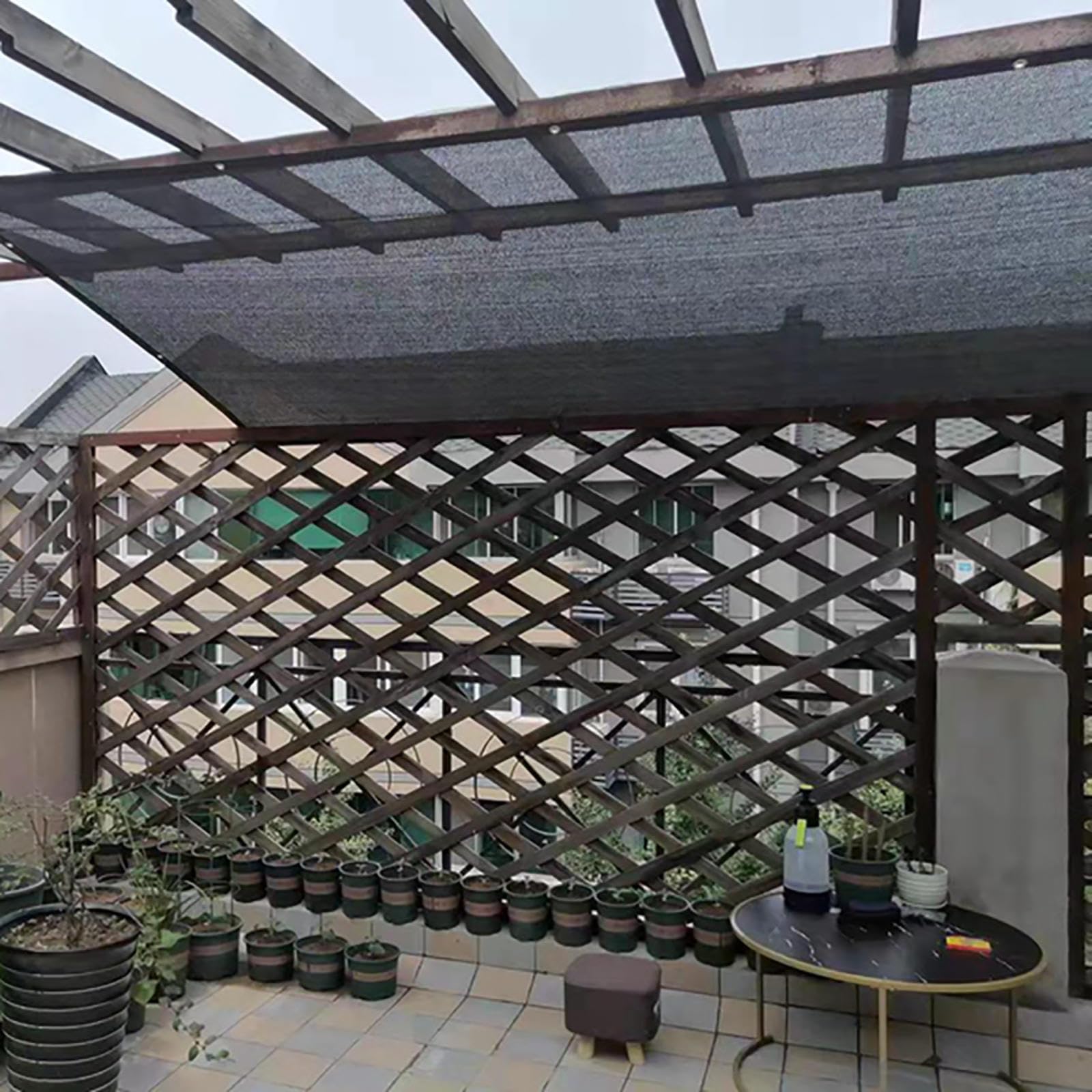 Filet D Ombrage Be Cool, Mat pour Voile D'ombrage, Voile D'ombrage Rectangulaire avec œillets, pour Jardin, Terrasse, Balcon, Camping, Pergola,black-3x3m