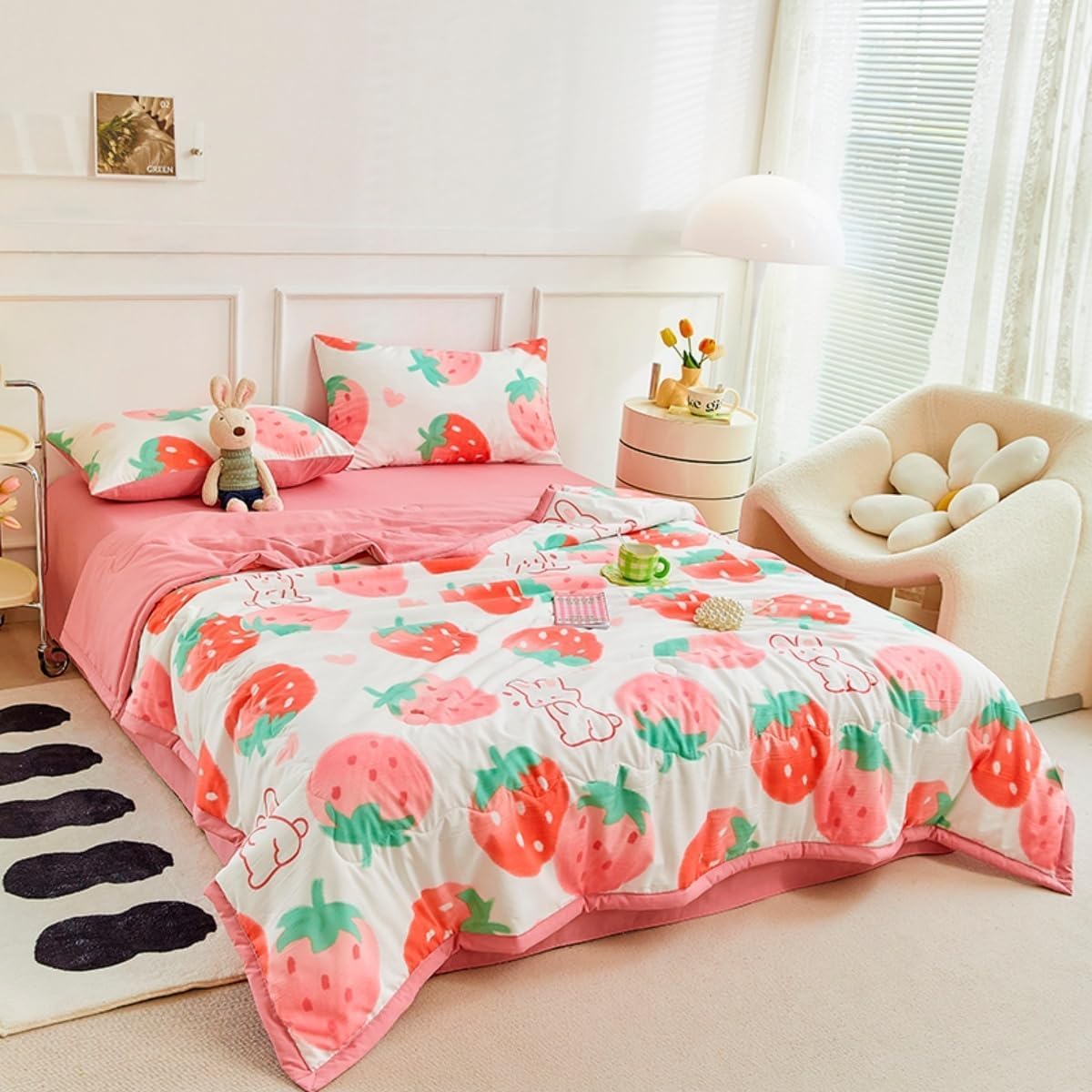 KIJyfgTR Summer Cooling Duvet All-Season Microfibre Quilted Bedspread And Decorative Blanket (duvet Only)