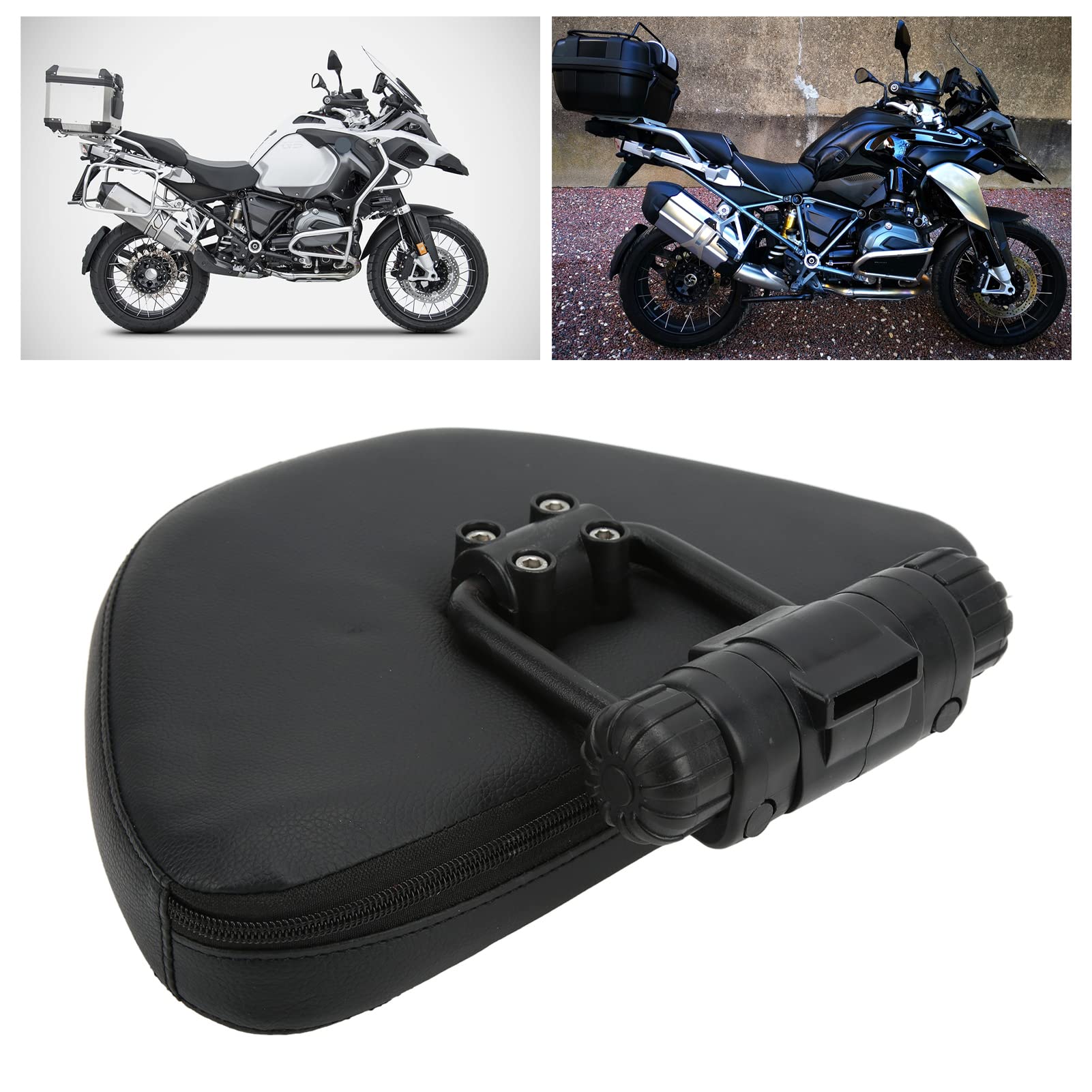 Powersports Osłony Siedzeń, Czarne Regulowane Oparcie Kierowcy Kierowcy Akcesoria Motocyklowe Akcesoria Zamienne do Jazdy Pasuje do R1200GS LC Adventure