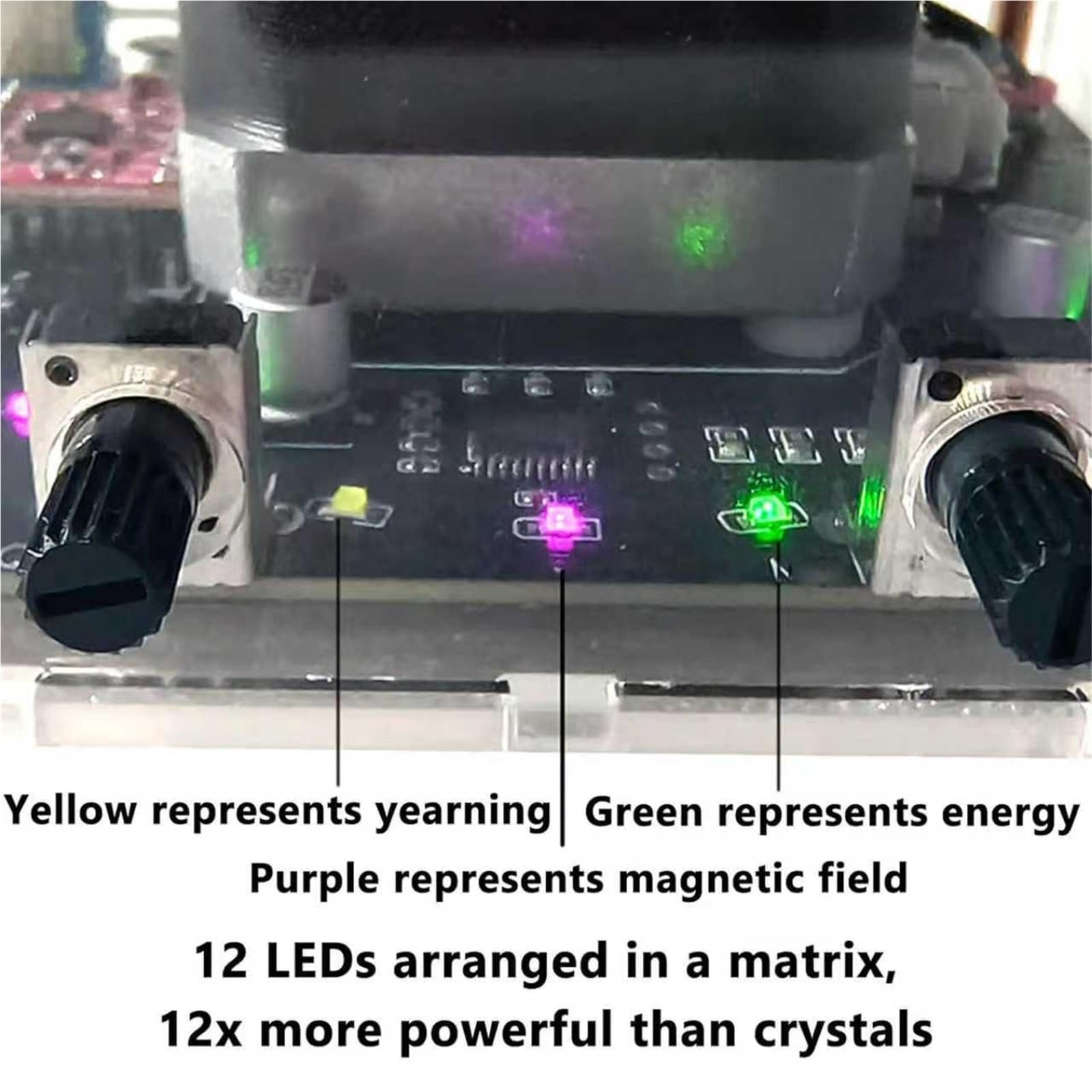 Disco Oscilante Motorizado, Disco Polarizador MWO Giratorio, Con Alineación De Frecuencia LED Y Generador De Campo Giratorio, For Rejuvenecimiento Ambiental Y Activadores
