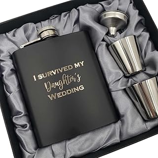 I Survived my Daughters Wedding Flask, Father of the Bride Gifts from Daughter, Dad Gifts Wedding, Father of the Bride Gift Funny, Dad Gifts from Bride, Brides Father Gift, Gift to Dad from Daughter