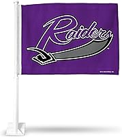 Vista 27 de Rico Industries Bandera de coche de doble cara de la NCAA, gran accesorio para automóvil