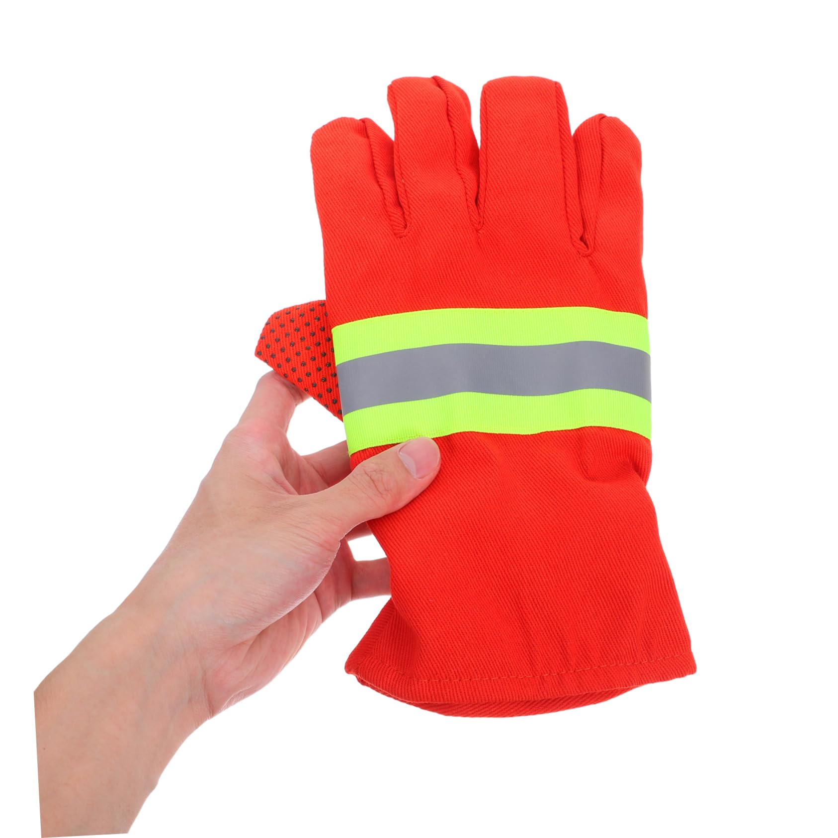KOMBIUDA 2 Paia Guanti da Anticalore Guanti Ignifughi Isolanti per Vigili del Resistenza al Calore Elevata Design Ergonomico e Fodera Morbida per Lavori e Outdoor