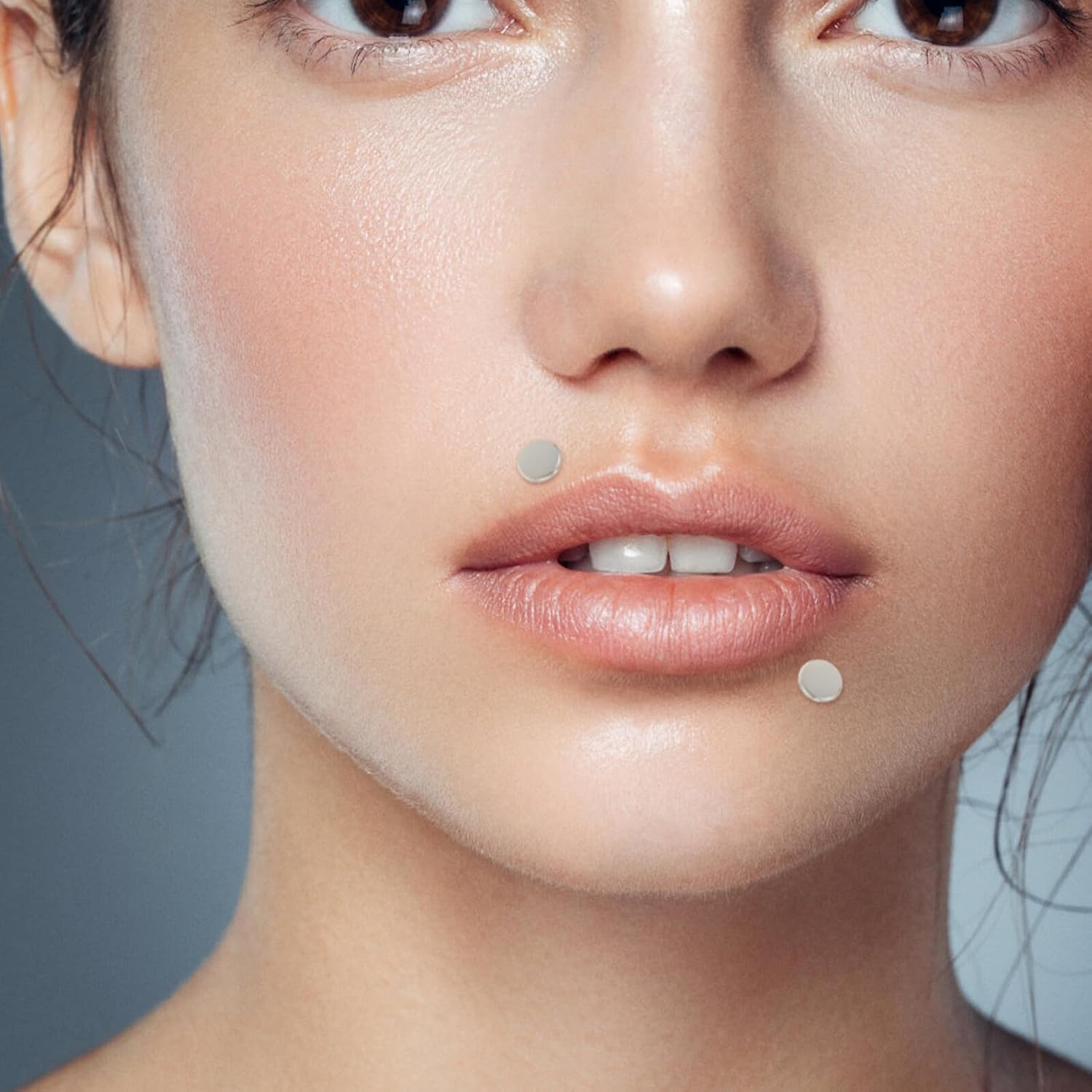 20pcs Stainless Steel Labret Lip Studs Bars Piercing Jewelry Set DIY Body Piercing Accessories for Women and Men