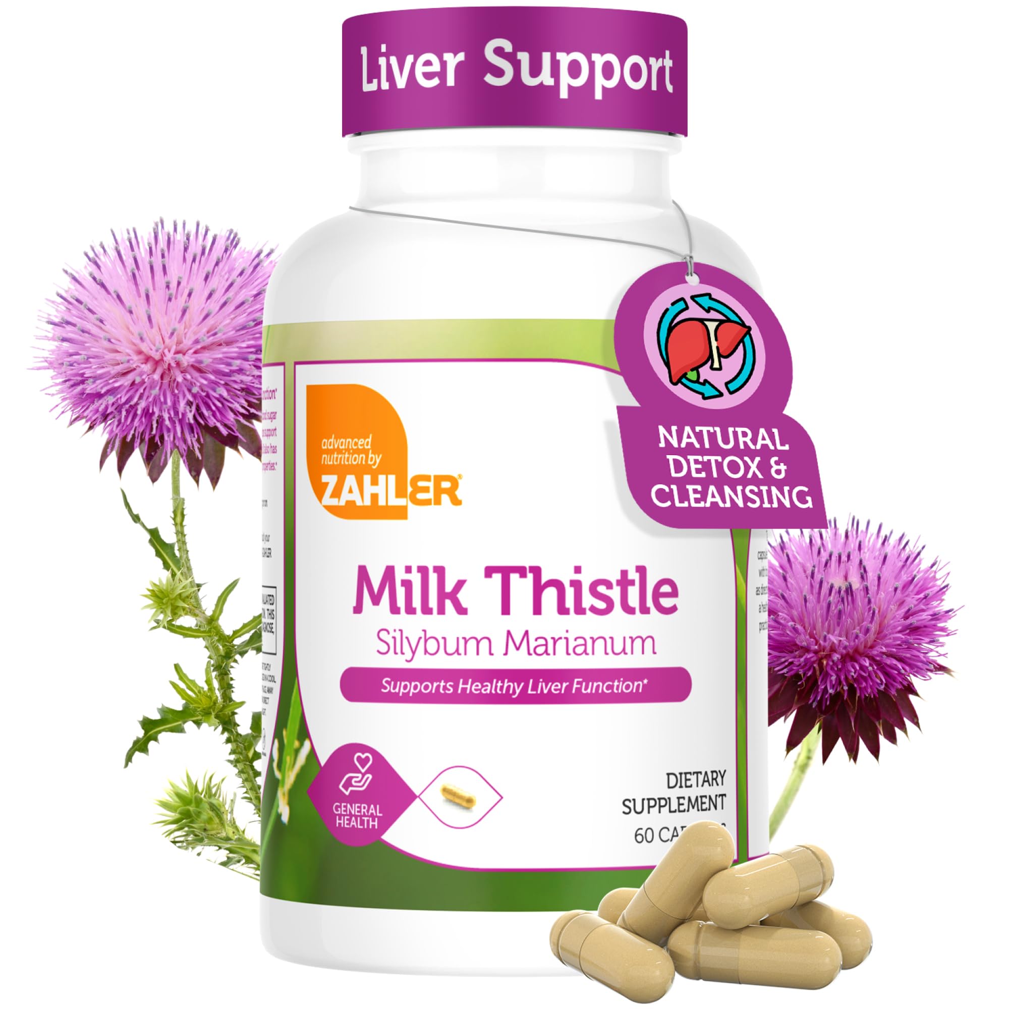 Zahler Milk Thistle Helps Support Healthy Liver Function.
