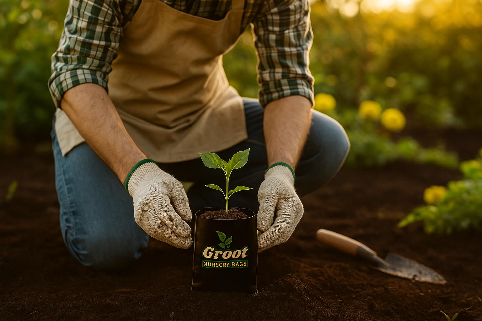 Groot Plant Bags - 200 PCS Nursery Bags -2 Groot Plant Bags - 200 PCS Nursery Bags -2