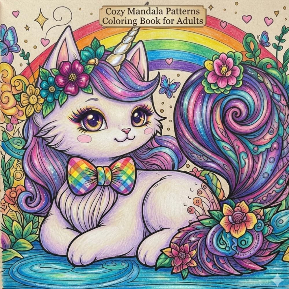 Cozy Mandala Patterns Coloring Book for Adults: Relaxing & Stress-Relief Designs for Mindfulness, Calm Moments, and Creative Expression