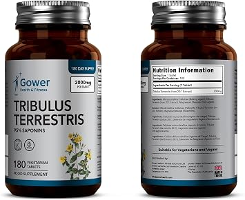 GH Tribulus Terrestris 180 Tablets Tribulus Terrestris High Dose - 2000mg Trib Per Tablet (from 20:1 Extract) GMO Gluten & Allergen Free Made in the UK