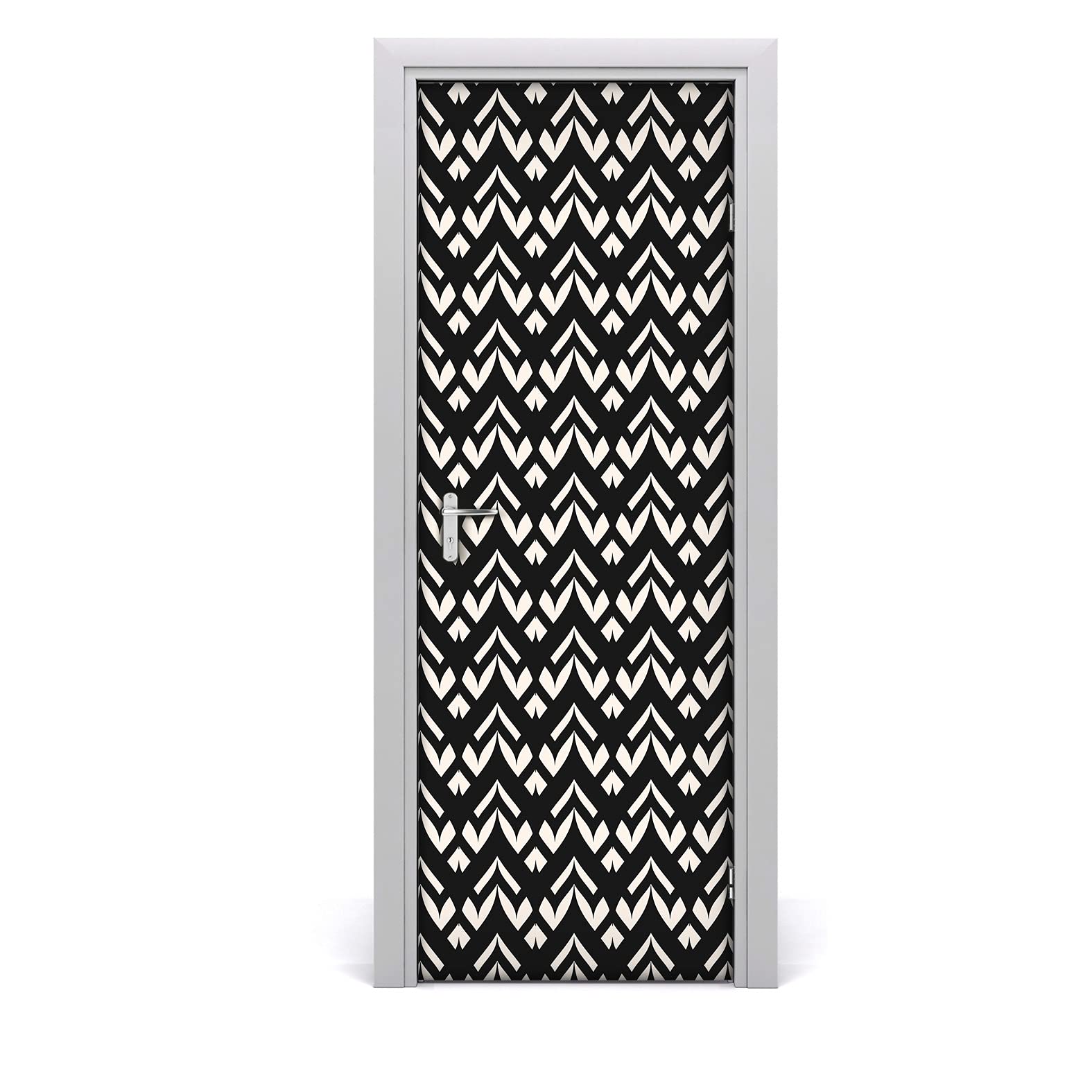 Décoration auto-adhésive de porte pour salon et chambre style scandinave mural