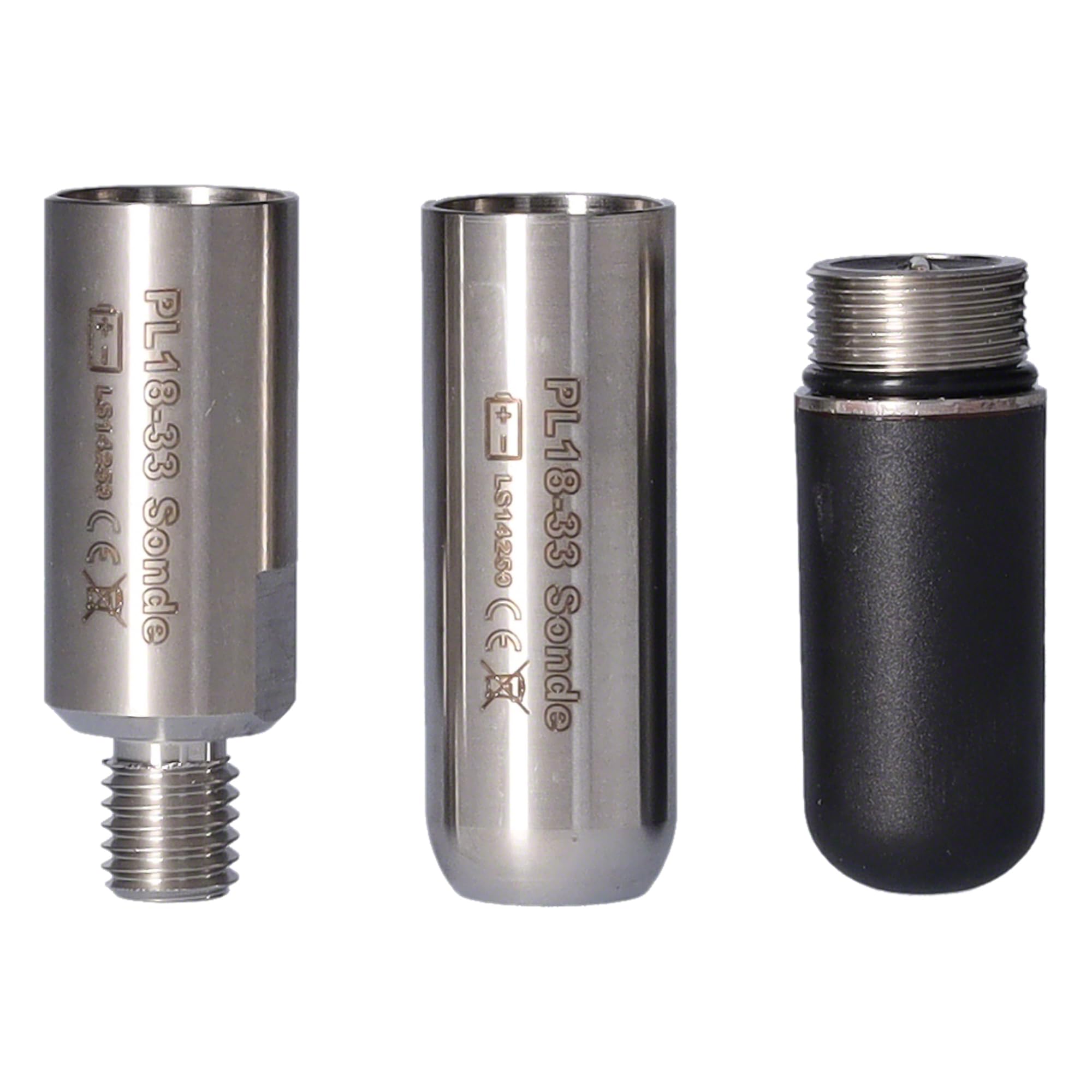 rabo Sonda de localización vScan Molch D18 Ø18 x 85 mm – 33 kHz sonda de localización/emisor para vScan, vLoc – Detección de profundidad hasta 10 m – Mini transmisor inalámbrico para localizar líneas