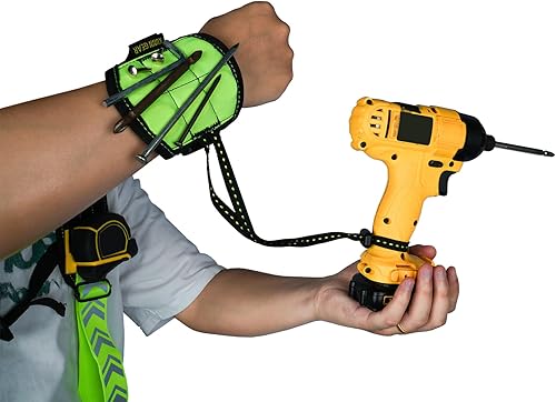 Miniatura 4 de KUNN Tirantes magnéticos para cinturón de herramientas, tirantes reflectantes de seguridad para trabajo, arnés de bolsa de herramientas para hombre