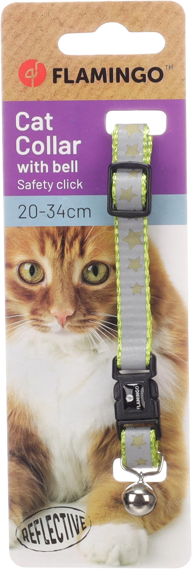 Flamingo Cat Collar Minx Light green 20-34cm 10mm