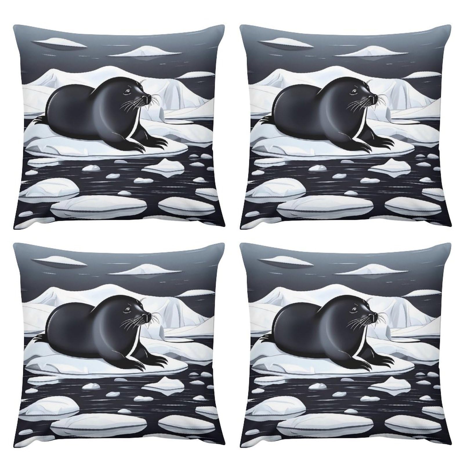 Housses de coussin en peluche phoque pour protéger et adoucir les assises du salon