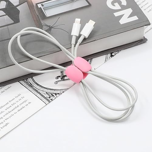 Miniatura 5 de Generic 20 clips de silicona multicolor para cables, envolturas reutilizables para viajes, escritorio y hogar