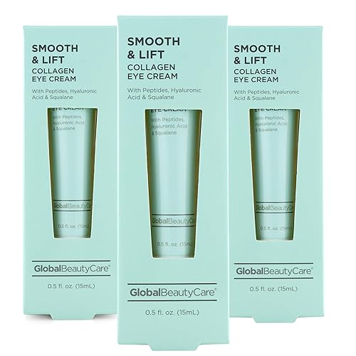 Miniatura 3 de Global Beauty Care Smooth & Lift Crema de ojos de colágeno con péptidos, ácido hialurónico y escualano 0.5 onzas líquidas