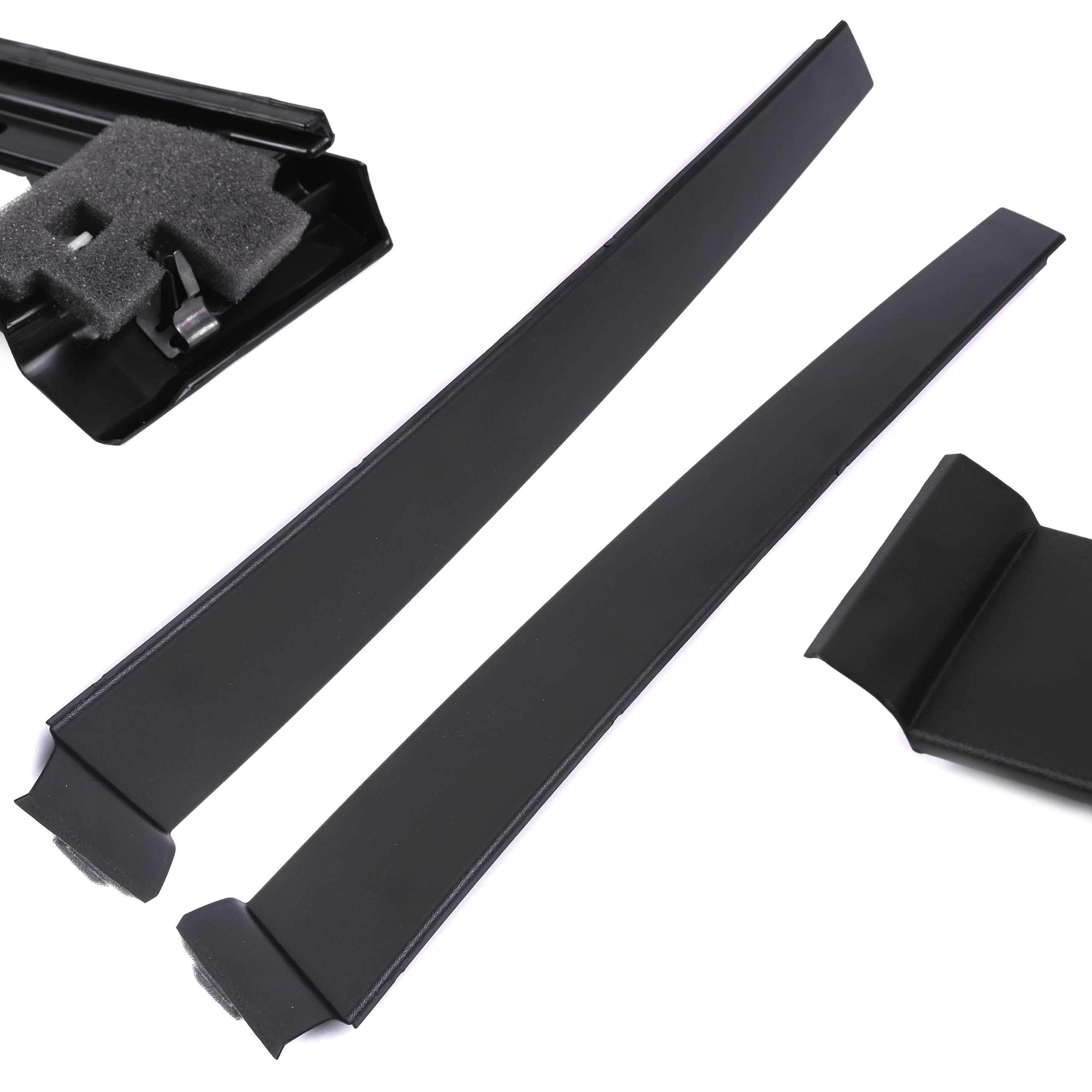 INLY Zierleiste Türblende Leiste B-Säule Hinten + Vorne Links kompatibel mit Fiesta 2S61A25459AN 2S61A25459 1473676 1473674 2S61A20899AM (2002-2008)
