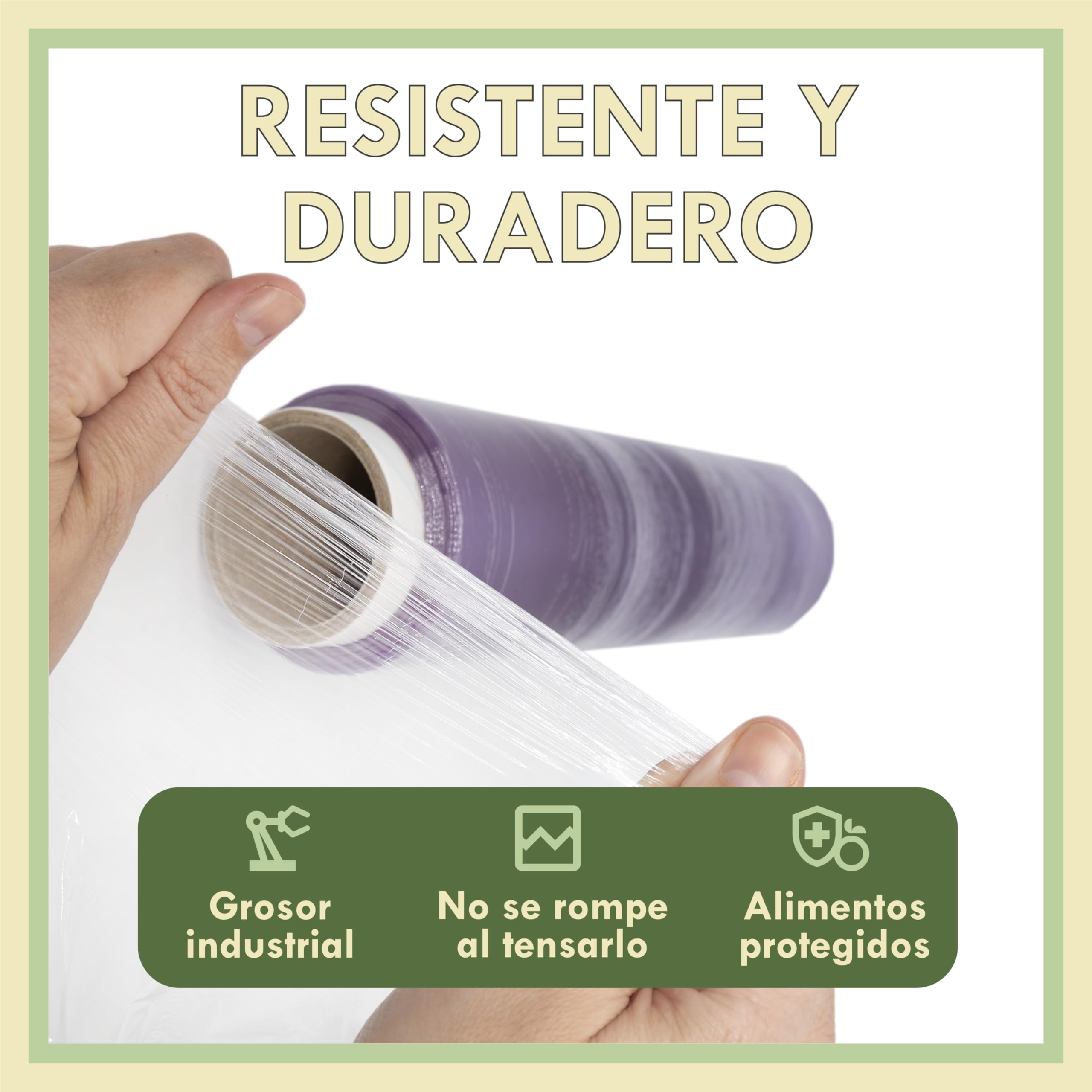 Zenic | Film Transparente Alimentario | 30 Cm Ancho Y 0.8 Kg de peso | 3 Rollos | Papel Film Transparente Cocina Hostelería Tattoo Peluquería | Resistente Y Adherente Mantiene Tensión | Apto Microonda