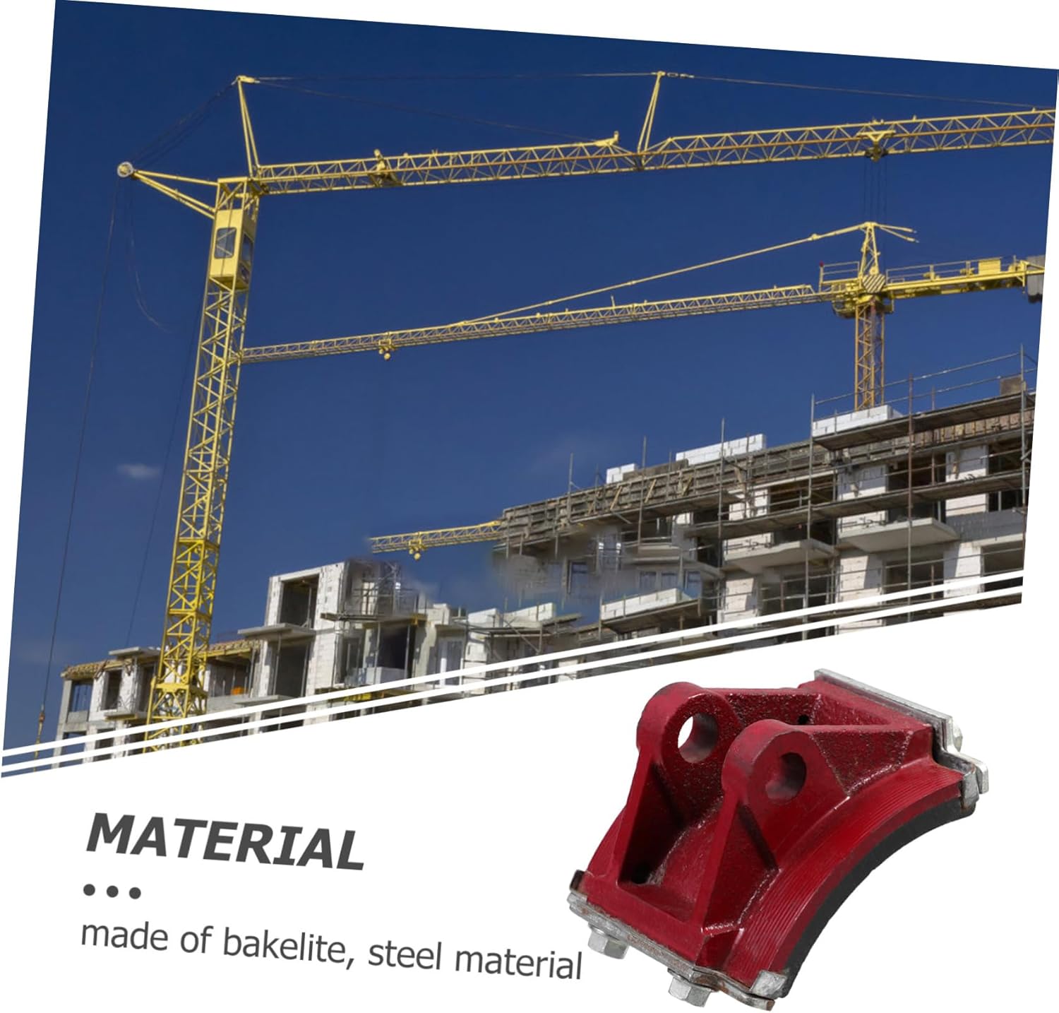 Mikinona Hydraulic Brake Shoe Replacement for Tower Cranes Material Easy Installation Compatible Series Reliable Braking Performance