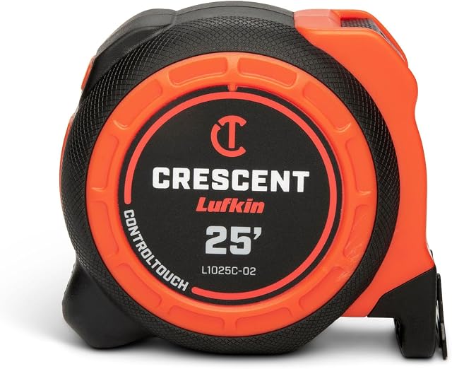Crescent Lufkin 25 Ft. CONTROLTOUCH Self Centering Tape Measure | L1025CSC-02