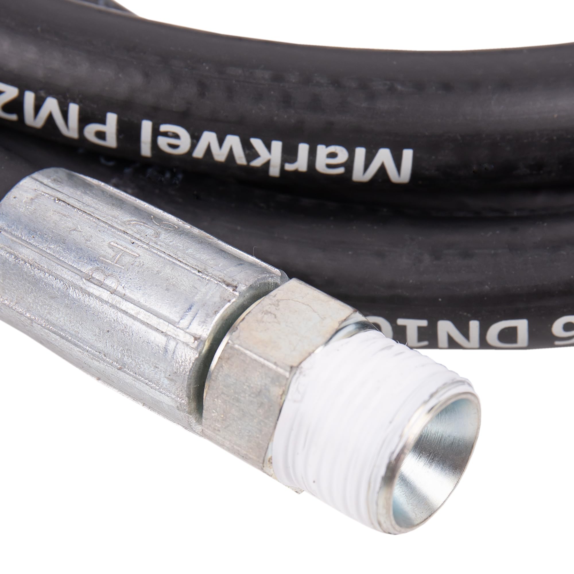 Cofan Manguera hidráulica | Presión: 2200 PSI | 1/2" BSP | Longitud: 2,5 m | Adecuado para bombas neumáticas lubricantes