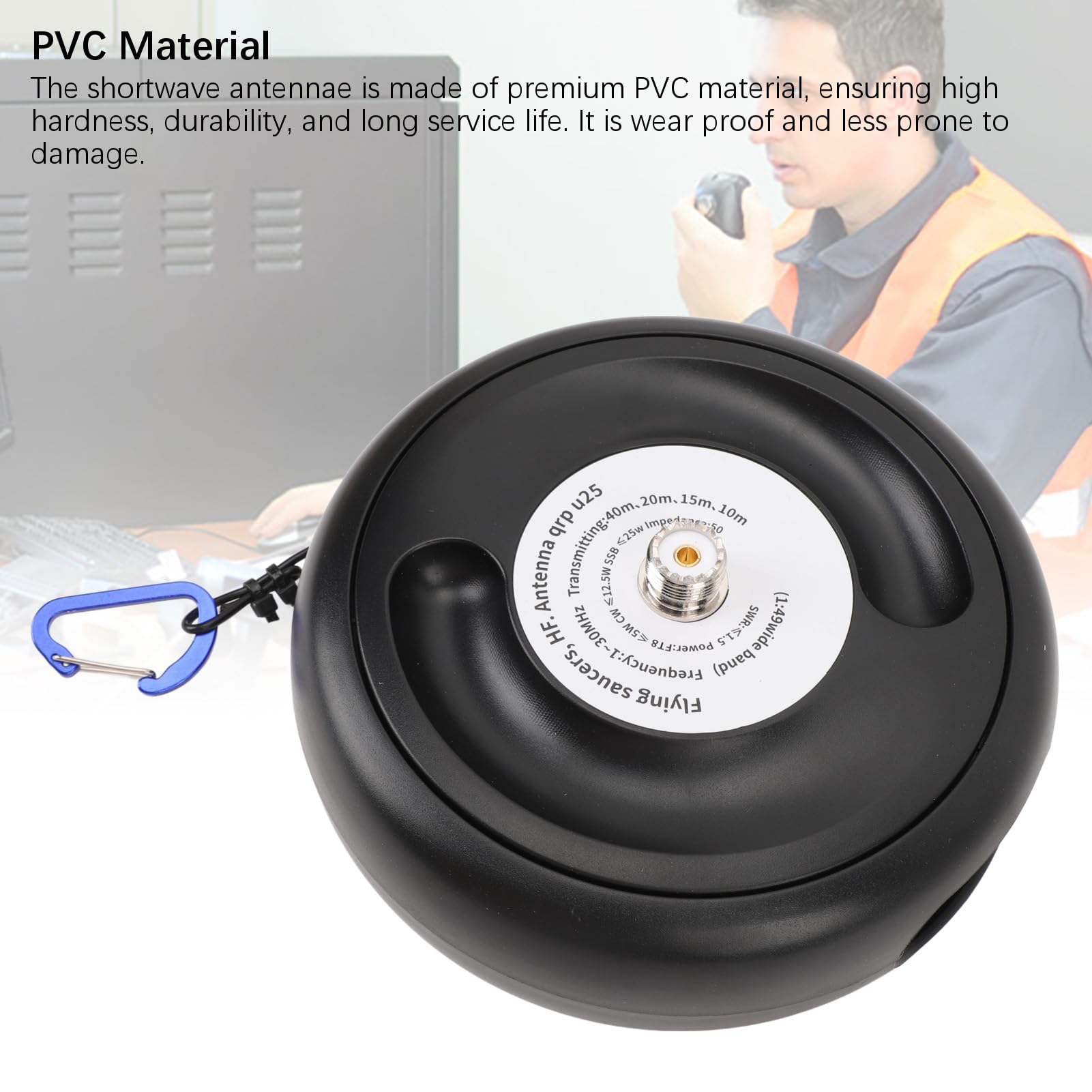 Luocute Przenośne Krótkie Anteny, 1:49 Balun Converter 1 do 30 MHz HF QRP SSB z Materiałem PVC Premium do Poprawy Odbioru na świeżym Powietrzu