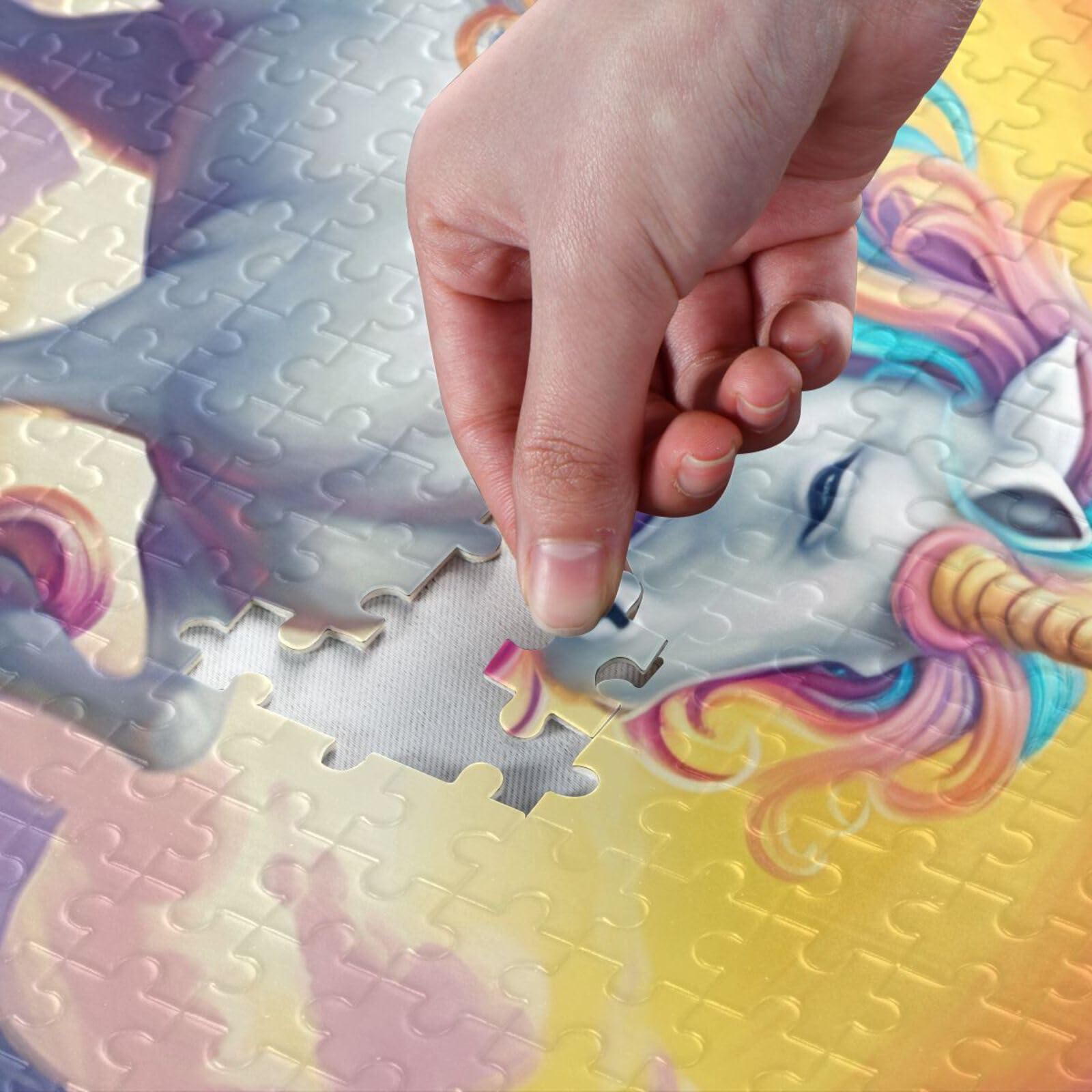 Amazon.com: Puzzles for Adults 1000 Piece Cute Unicorn Jigsaw