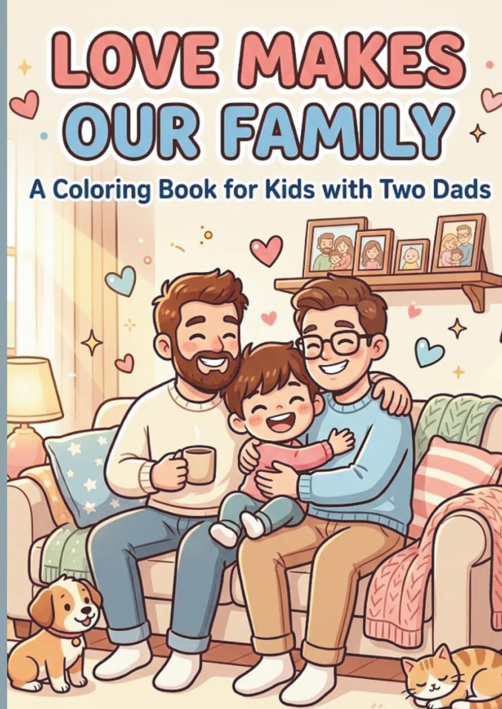 Love Makes Our Family: A Coloring Book for Kids with Two Dads