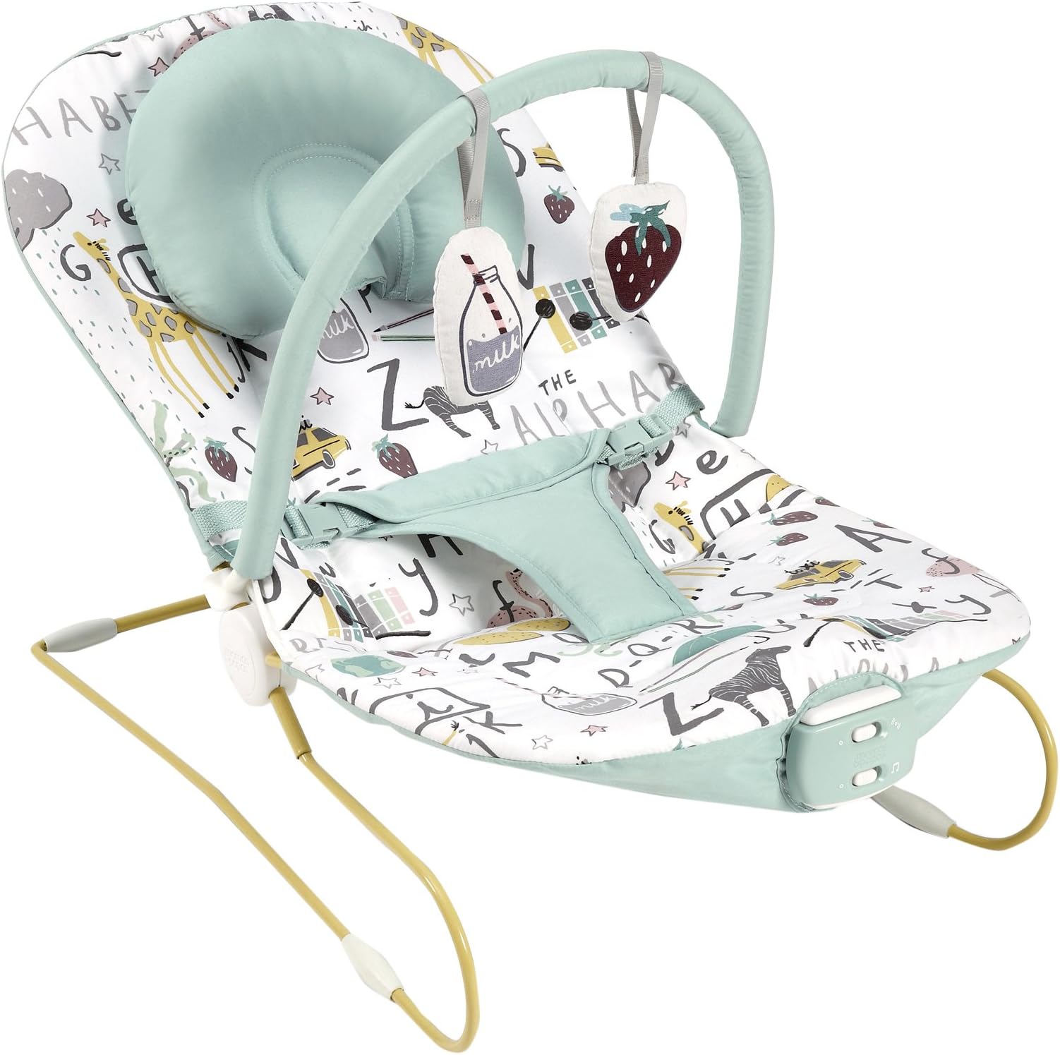 Mamas & Papas Buzz Baby Bouncer / Infant Bouncing Cradle โ Alphabet