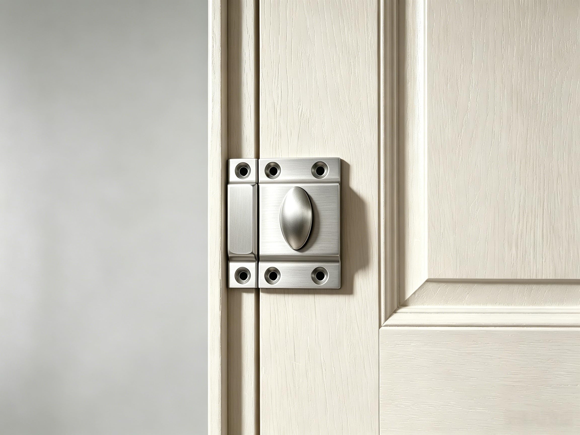 Oval Brushed Nickel Cabinet Latch, Zinc Alloy — KHTUMEWARE