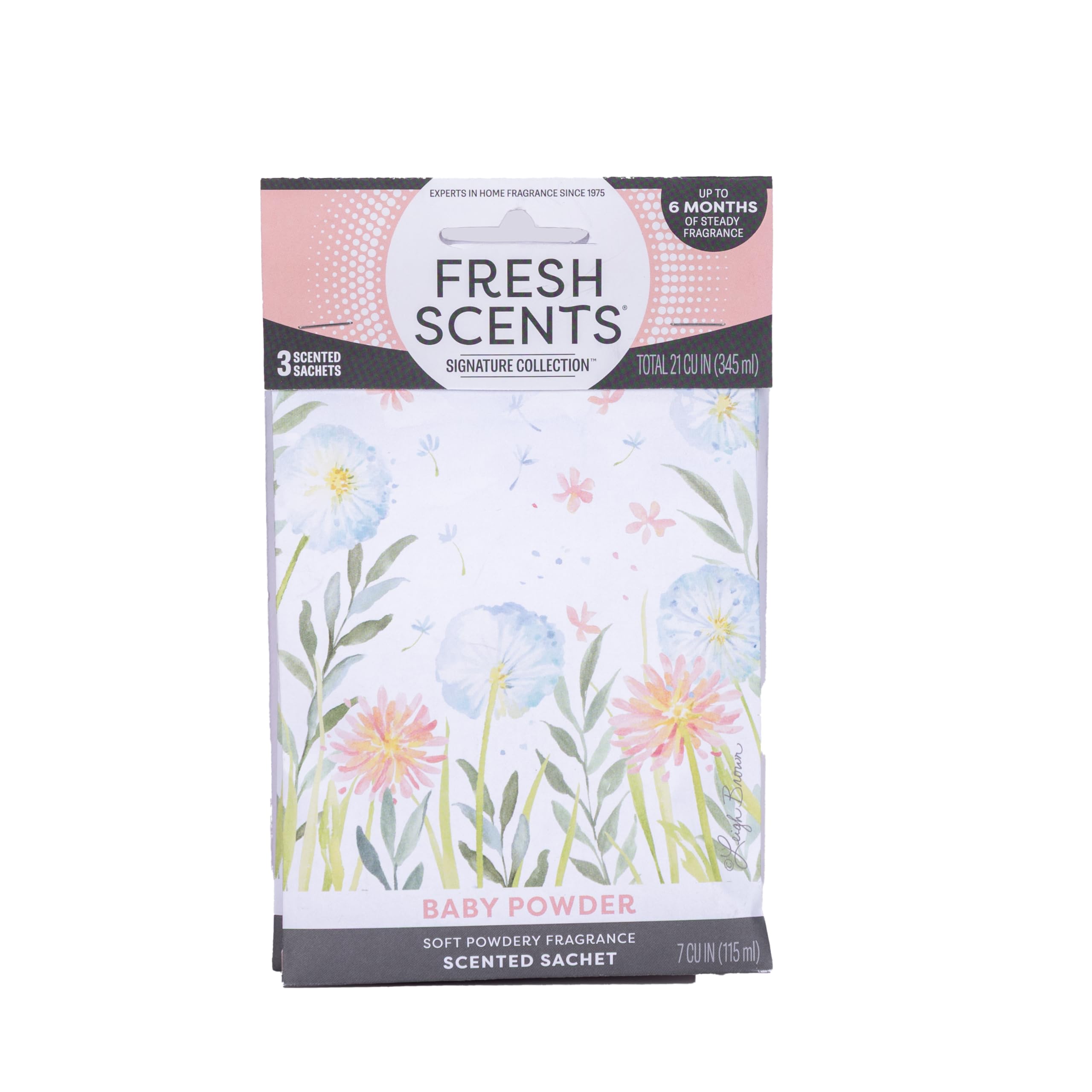 Fresh Scents | Scented Sachet Packet | Baby Powder | Air Freshener Bags for Drawers, Closets, Cars | 3 Pack | Long Lasting Home Fragrance