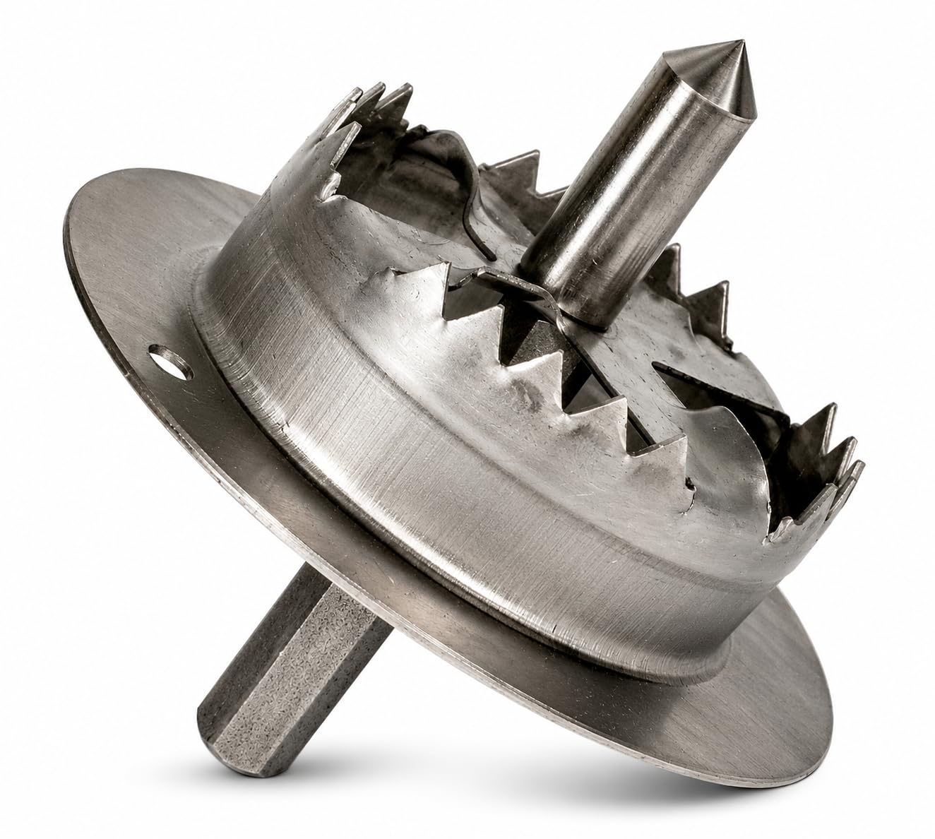 Premium Styroporfräser Ø 65 mm Edelstahl WDVS Fräser für Dämmstoffdübel Styroporschneider Fräswerkzeug für Fassadendämmung Wärmedämmung ETICS Sechskant Schaft