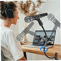 Vista 5 de Soporte de brazo para micrófono, soporte de micrófono de escritorio flexible de 13 pulgadas, micrófono grueso, escritorio resistente con abrazadera